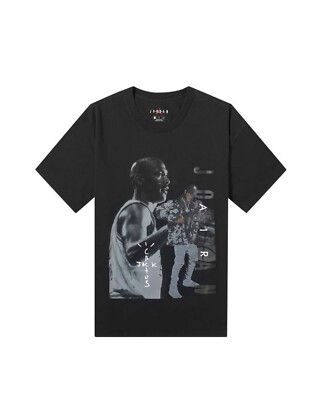 Travis Scott Cactus Jack x Air Jordan Tee Black (CJ9059-010) Men's Size XL