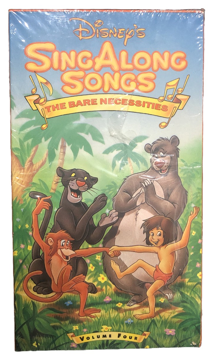 ICEBERG THE BARE NECESSITIES スタジャン 46 Disney Sing Along Songs The Bare Necessities Jungle Book #4 (VHS