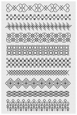 Blackwork Embroidery Kit or Pattern by Florashell - Sampler