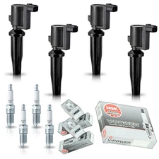 4 Ignition Coil & 4 NGK Spark Plug for Mazda 3 2.0L 2.3L 2004 Replaces FD505