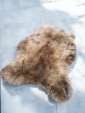 Braun L-XXL Schaffelle, Echte Öko B Fell, Natürlich 1 & 2 Wahl, Lammfell, Aktion