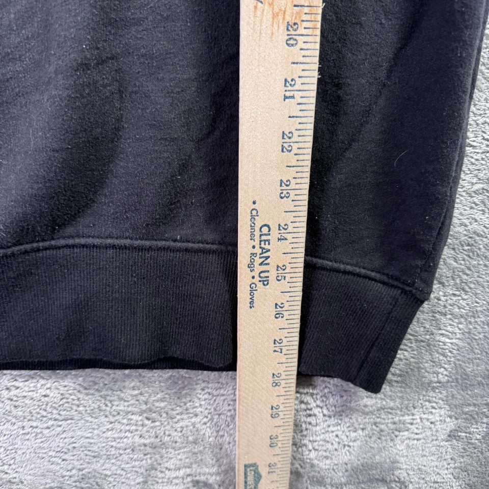 Brave Soul London Men's Size Medium M Pullover Hoodie Plain Black Long Sleeve - Image 2 of 4