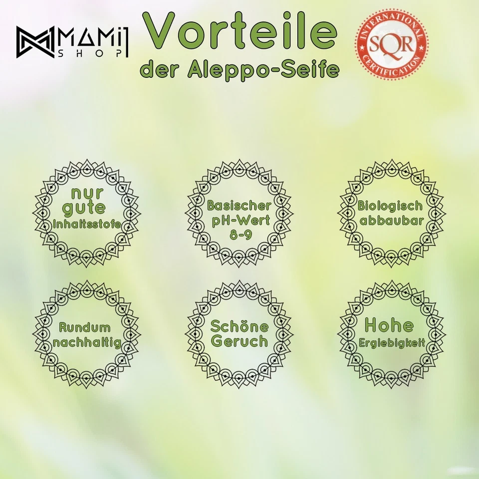 🤩 10 Stück Original Aleppo-Seife = ca. 1Kg + 🤩 Geschenk 🤩 - Bild 4 von 4