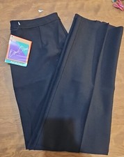 VTG Levi Strauss  Co Bend Over Sz 18 Black High Waist Straight Leg Pull On Pant