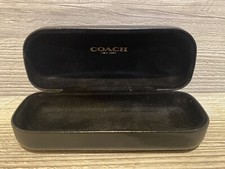 Coach New York Hard Black Clamshell Eye Glass Case Sun Glasses