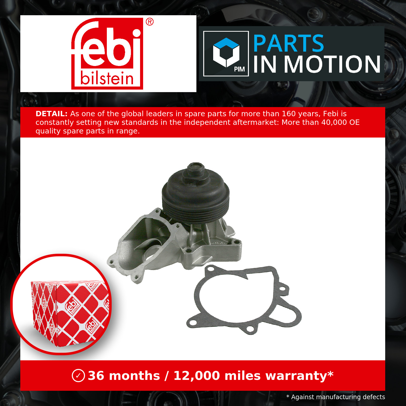 2x ✅Fits FEBI 21413 WATER PUMP ⭐UK Seller⭐ - Image 3