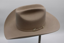 Stetson Shasta 10X Premier Cowboy Hat Size 7 3/8 Silverbelly