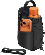 Magnetic Gym Bag for Men Women-Water Bottle Carrier Holder with Strap & Phone Po