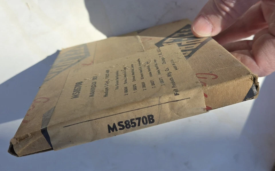 Juego de colectores Fel-Pro 1937-49 V8 Hudson parte # MS8750B juntas de admisión/escape NOS Foto 3 de 4