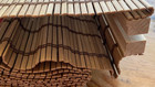 ROMSWI Cordless Light-Filtering Bamboo Roman Shade/Blind ~ 27" x 64" ~ Lt Russet — photo 4