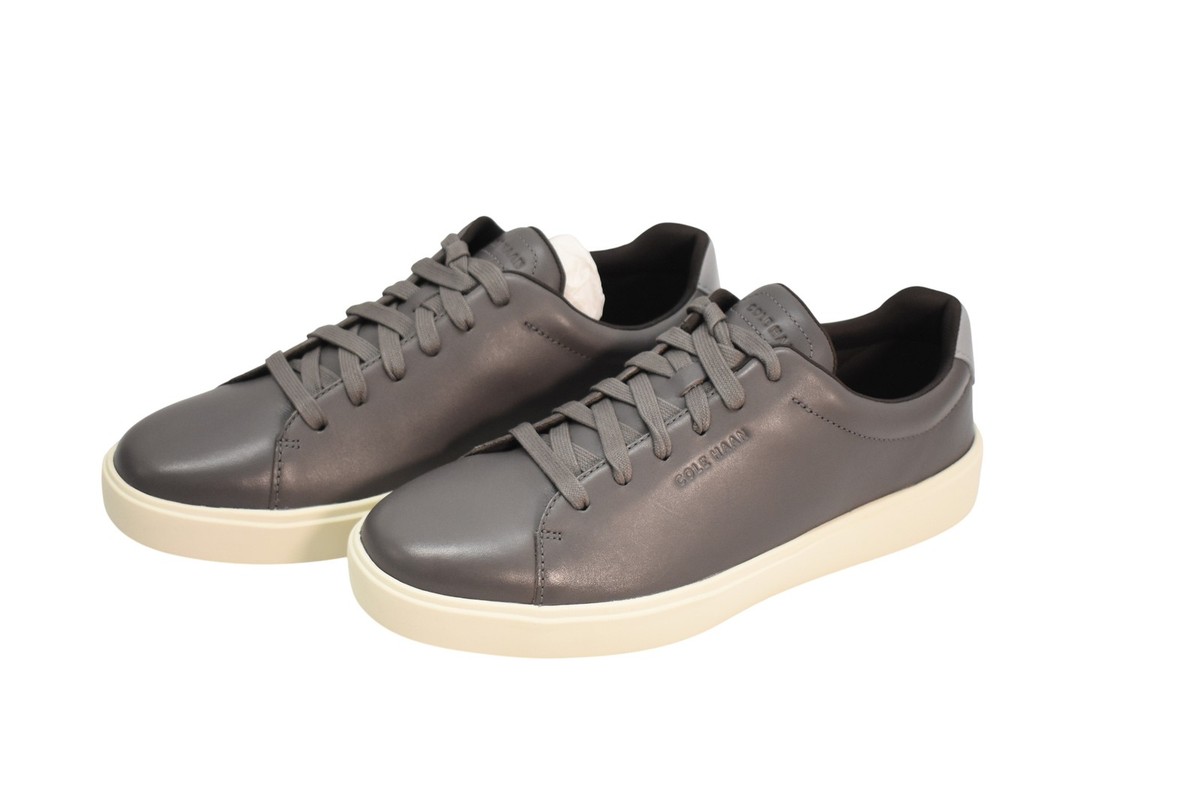 Cole Haan GC Traveler Shoes Mens Size 10 Gray Leather Low Top