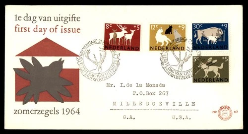 Mayfairstamps Netherlands FDC 1964 Animals Combo Zomerzegels First Day Cover aaw