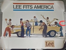 Affiche Chevrolet Lee Fits America jaune 1957.
