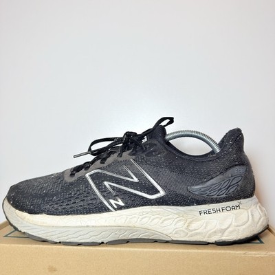 New Balance Fresh Foam 880 V12 Mens Size 10 Black White Road Running Sneakers