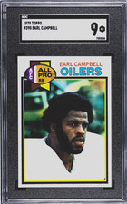 1979 Topps - Earl Campbell #390 (RC) Oilers - Hall of Fame - MINT -  SGC 9