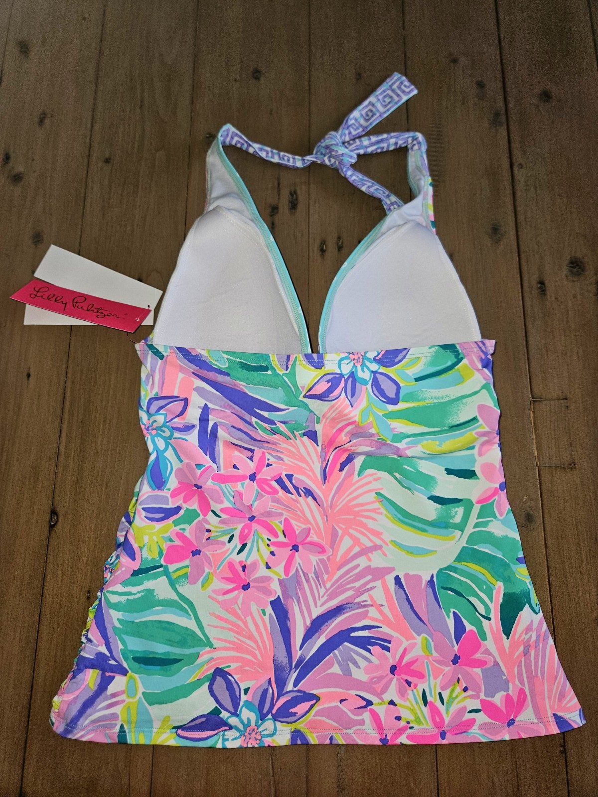 Lilly Pulitzer Bliss Halter Tankini Top It Was All A Dream  8 NWT image 4