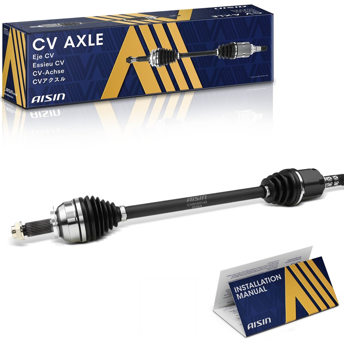 AISIN Front CV Axle Assembly for Subaru Forester Impreza XV