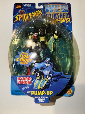 #ad Spider Man Web Splasher Hydro Blast Hydro Venom Figure Toybiz $42.00