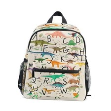 Backpack for Kids, Neutral Preschool Toddler Bookbag Boy Alphabet Dinosaur