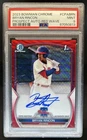 2023 Bowman Chrome Bryan Rincon Auto Red Wave Refractor 1st #/5 Phillies PSA 9