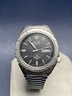 Vintage Seiko 7123-8219 Sports 10 Day/Date Stainless Steel Quartz Watch - Works