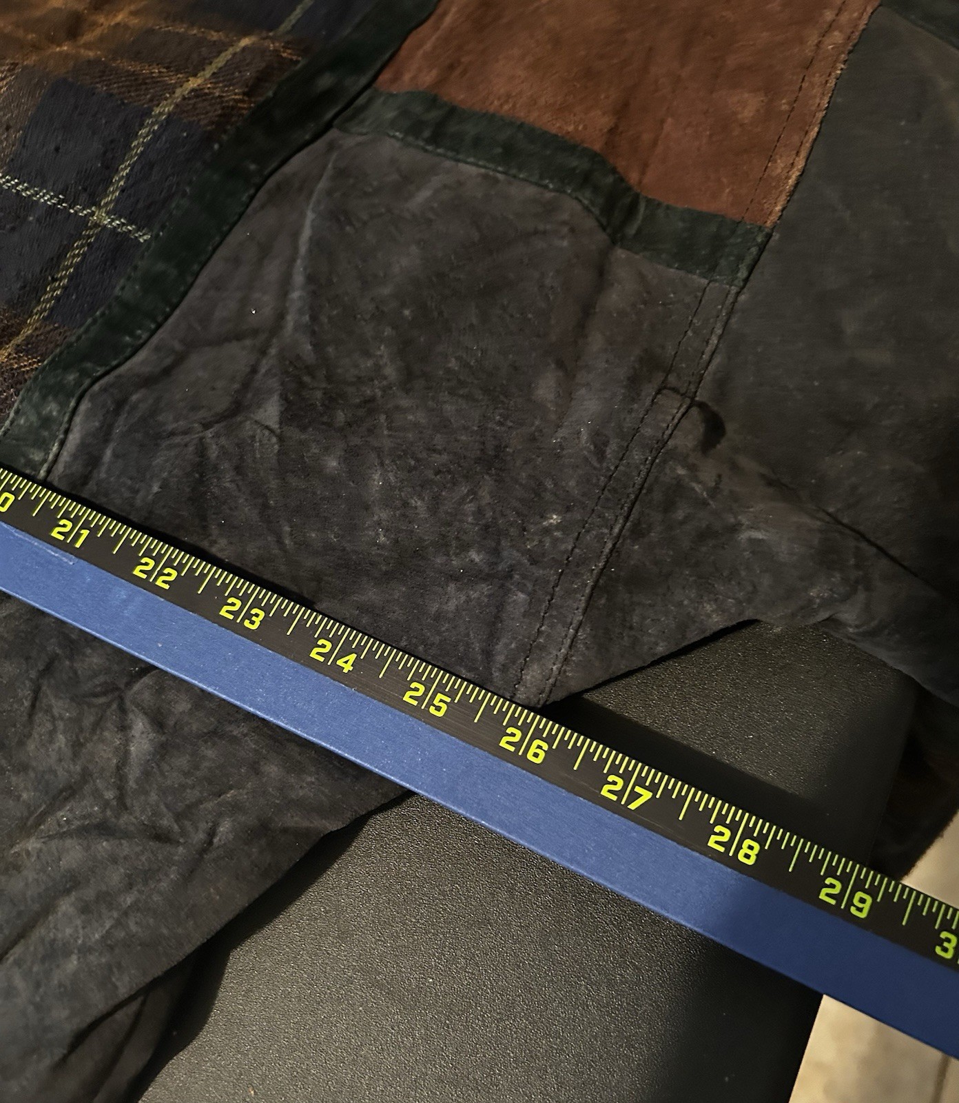 Brandon Thomas Vintage 80s Patchwork Jacket Leath… - image 10