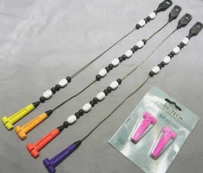 OLD SKOOL CARP TECH HANGERS/BOBBINS - ROT, GELB, ORANGE, BLAU + 2 EXTRA PINK HEADS