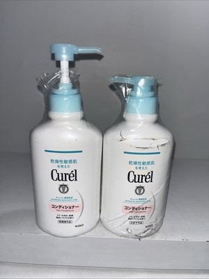 2 New Curel Intensive Moisture Hair Conditioner 420ml, Damaged Packaging 