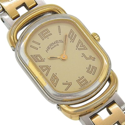 Hermès Rally Watch RA1.240 Stainless Steel with Gold Plated  display picture 1