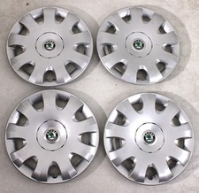 4 Original 15" Kunststoffradkappen 1Z0601147A
