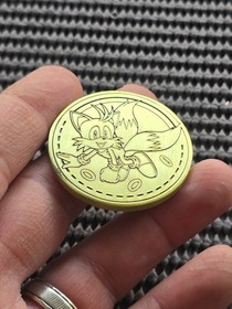 Tails Sonic Sega Shop UK Coin Medal Exclusive Rare Promo GENESIS SATURN CD 32