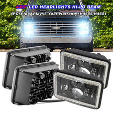 4pcs 4x6" LED Headlights HI-LO beam Lamp FOR Chevy Pickup 1981-85 C10 K10 Blazer