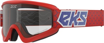 EKS Brand 067-60455 GOX Flat Out Clear Goggles OSFA Red