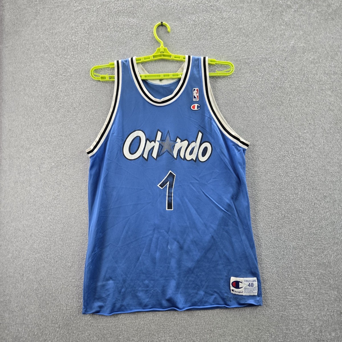VINTAGE Orlando Magic Men Jersey 48 Blue Penny Anfernee Hardaway