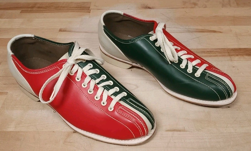 Vintage Bowling Shoes Brunswick Mens Size 10.5 Red White