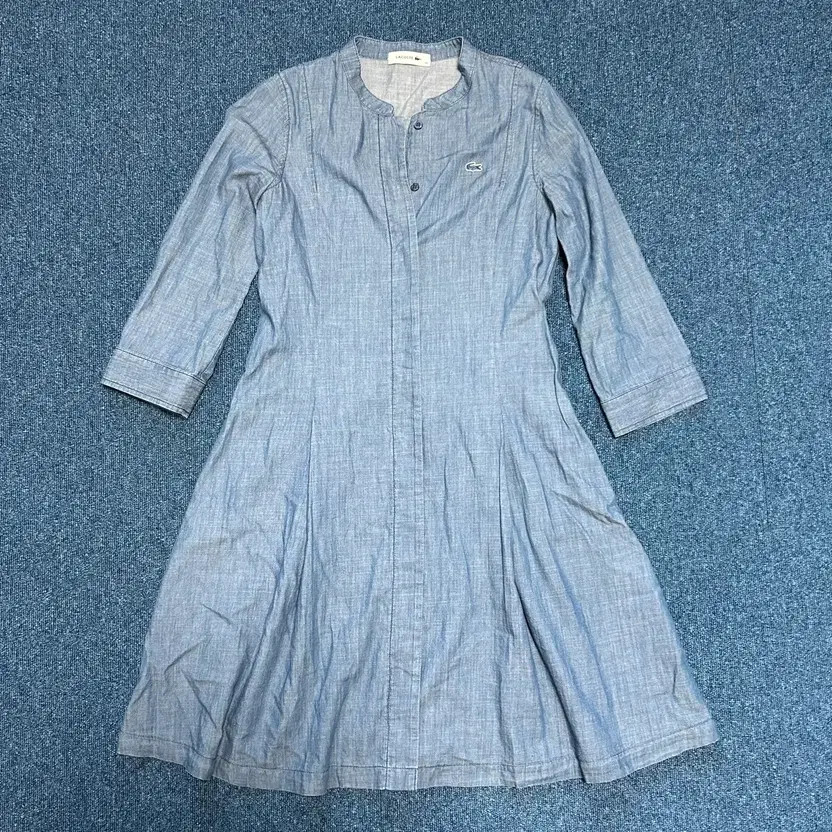 Lacoste Denim Long Dress Size 34, Waist 44cm, Length 97cm