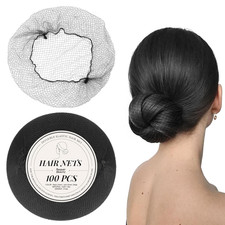 Hair Net 100 Pcs, 20 Inches Hair Nets Elasticity Invisible Elastic Mesh for Food