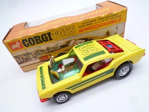 VINTAGE CORGI TOYS 166 FORD MUSTANG ORGAN GRINDER DRAGSTER IN ORIGINAL BOX 1971
