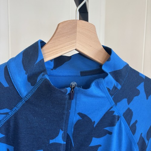 G/FORE Tonal Floral Luxe 1/4 Zip Mid Layer Golf Pullover Men’s Large ...