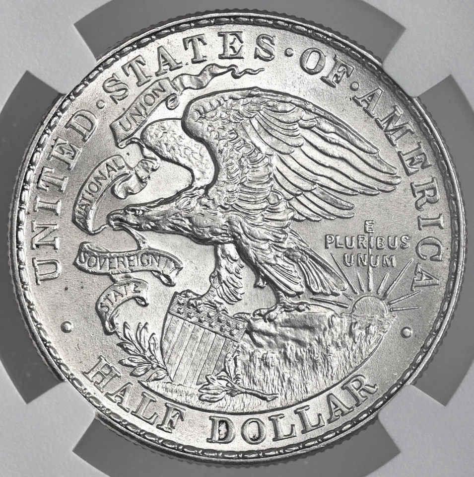 1918  50C LINCOLN SILVER HALF DOLLAR  NGC UNC DETAILS "CLEANED"  #8405243-036 - Image 3 of 4