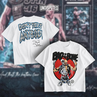 #ad Stone Cold Steve Austin quot;Bad To The Bonequot; Heavy Cotton T shirt WWE $21.50