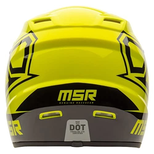 MSR SC2 Motocross Dirt Bike Off-Road Helmet Large Flo Green/Black Foto 3 de 4