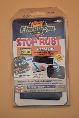Flambeau Zerust Stop Rust Anti-Rost Plättchen für Tackleboxen, Aufbewahrungsbox