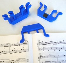 Music Page Clip w Magnet Book Marker Sheet Holder Piano Keyboard Stand Bookmark