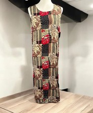 NEW VTG Sag Harbor Maxi Dress Floral Print Sleeveless Casual Women Petite M 90’s