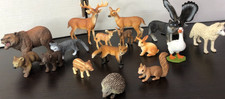 Schleich Tiere Wildtiere Waldtiere Wald Tiere Reh Hirsch igel Fuchs Bär Adler