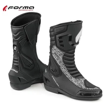 FORMA FRECCIA EVO Motorcycle Boots Black White 45/28cm Lightweight, Sport