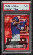 2022 Topps Now Off-Season Red 7/10 Willson Contreras #OS-46 PSA 9 MINT 0xr2