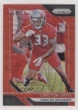 2018 Panini Prizm Rookie Red Wave Prizm 64/149 Carlton Davis #260 eq1