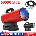 60,000 BTU Shop Space Heater Portable Propane Forced Air Heater Adjustable Angle